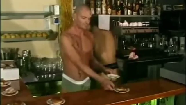 Gay bar sex is hot