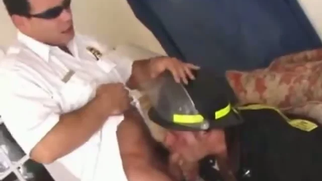 Horny firemen and anal sex