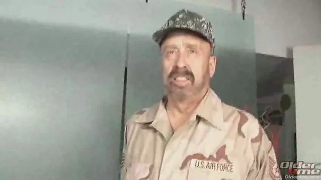 Old military man fucked
