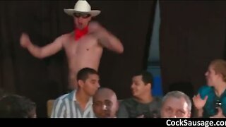 Cowboy stripper gets cock sucked