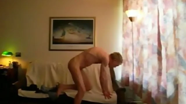 Senior gay man strips nude