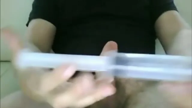 Inserting milk into my penis