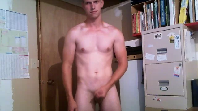 Aroused straight guy wanks off