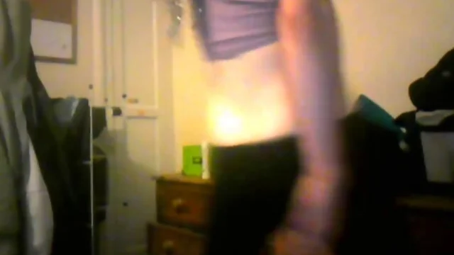 18 Year senior sissy webcam dance fingering butt