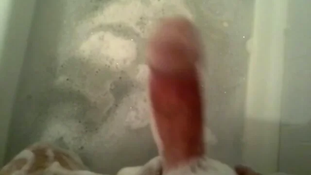 Hard soapy penis ready for action!