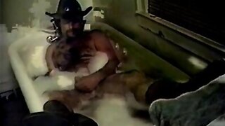 Cowboy bears fuck in a bath