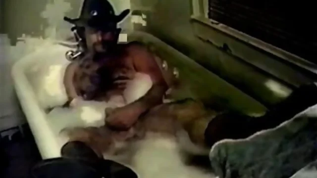 Cowboy bears fuck in a bath