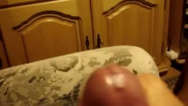 Excited massive penis bursts with seed