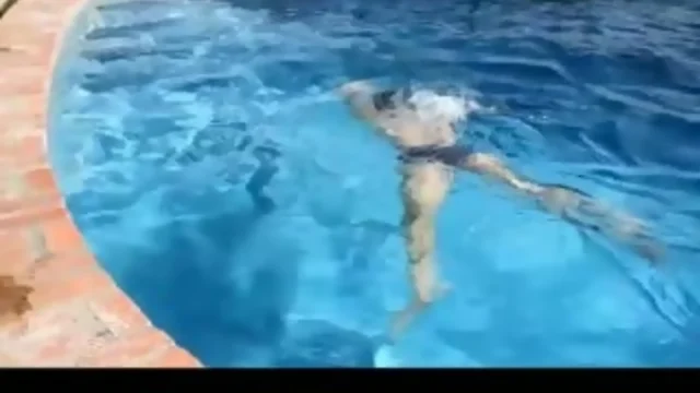 GayRoom Teenager gets an after swim poolside fuck