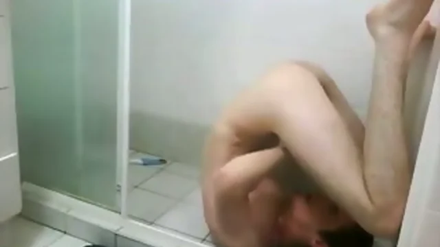 masturbate and selfsuck solo in shower