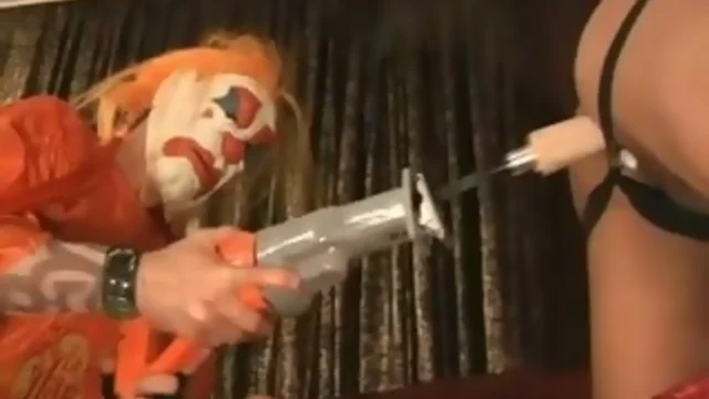 Gay clown and his  fuck machine