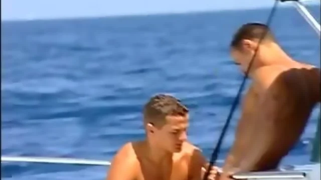 Furious outside anal whacking on the yacht