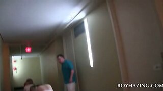 Gay ass fingering in college gangbang