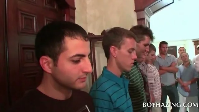 College boys attending gay ritual to join fraternity
