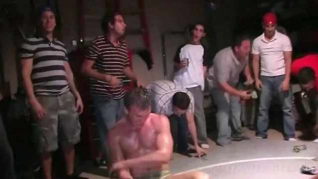 College boys fighting naked in gay fraternity ritual