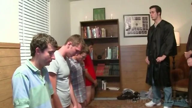 College guys giving blowjobs to get into fraternity