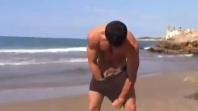 Guy on the beach