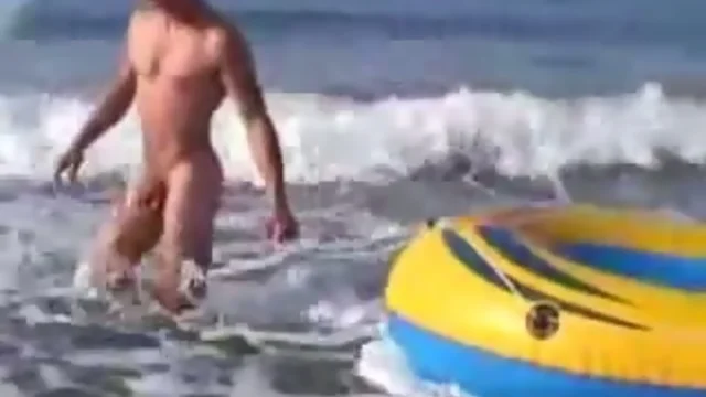 Guy on the beach