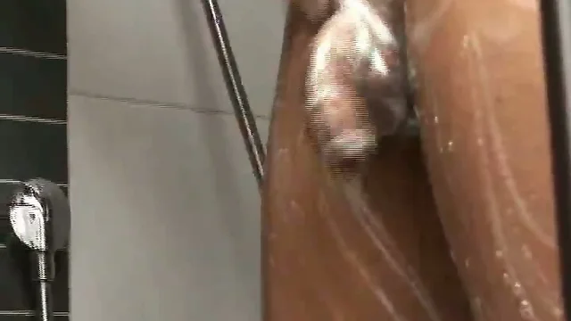 Twink shower with soapy body