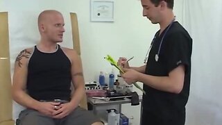 Doctor sucks on patient cock