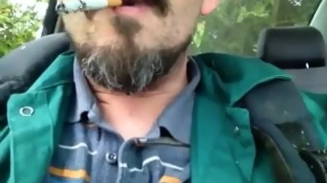 Smoking and stroking in car