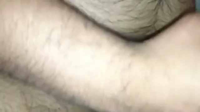 Colossal bear jerks off his chubby penis to multiple oozing cumshots
