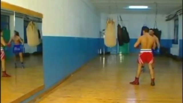 agitated boxers (Ted Colunga and Julian Vincenzo)