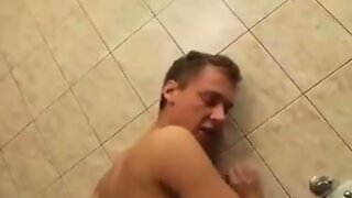 Two Guys Fuck Twink in a Toilet