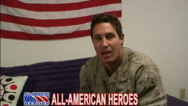 Military uniform masturbation video