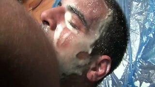 Big Cum On His Face After A Hard Fuck