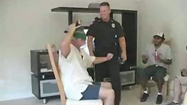 Cop stripper for old guy