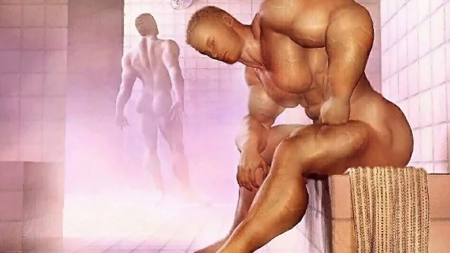 3D Homosexuell Riesenschwänze und Muskeln!