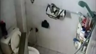 oriental men stroke in bath with concealed cam captured