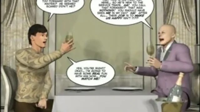 PLEASING GAY CUSTOMER 3D Cartoon Comic Anime Hentai Story