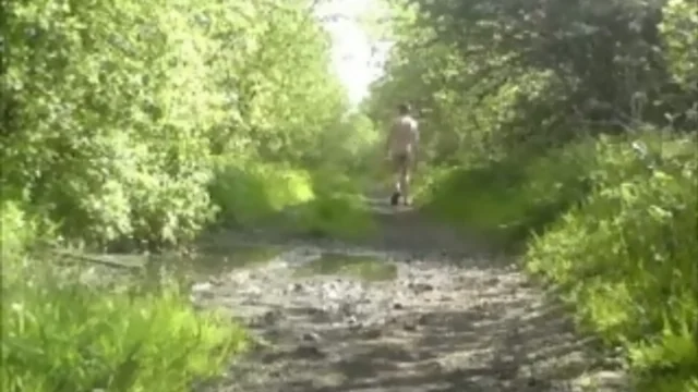 Naked in Public - Long woodland walk