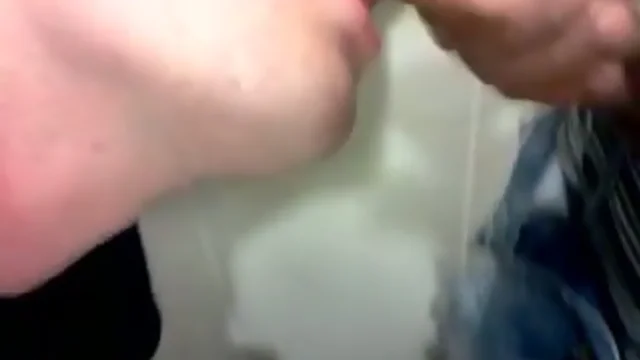 boy blowing penis in public lavatory