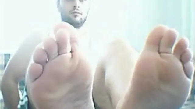 Two Straight Guys Exploring Feet in an Intimate and Passionate Way on Webcam