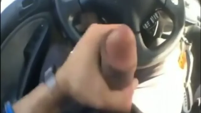 Man-Sized Ejaculation In Car