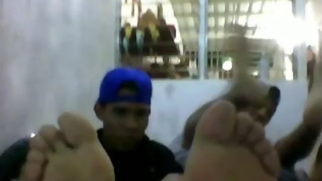 Straight guys feet on webcam #49
