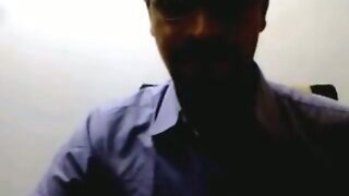 Indian Man Shocking Webcam with His Cock