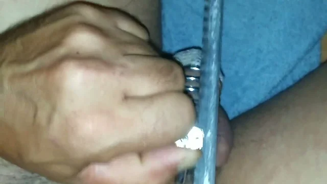 Blooper after one week chastity device early cum