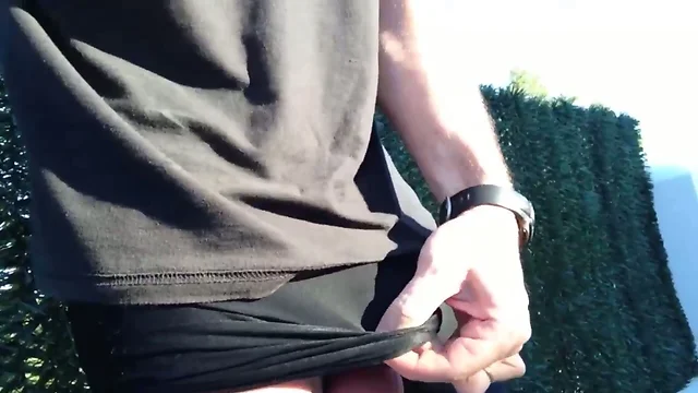 My Bulge is a Sight to See in Lycra Shorts: Slow Cumshot Finale!