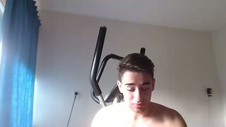 lovely dutch twink shoots a giant-sized load on his face