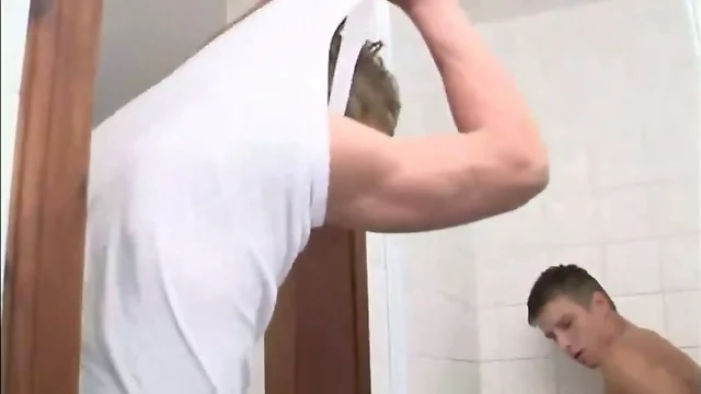 Sensual Bathroom Bliss: Two Hot Guys Exploring Each Other
