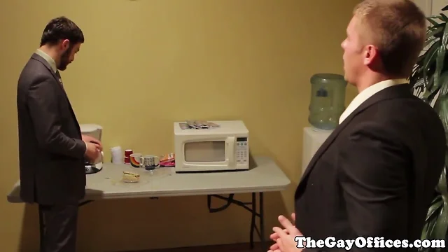Gaysex office hunks hardcore fuckfest