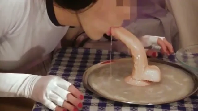 deepthroating toy with 250 loads of jizz as lube.