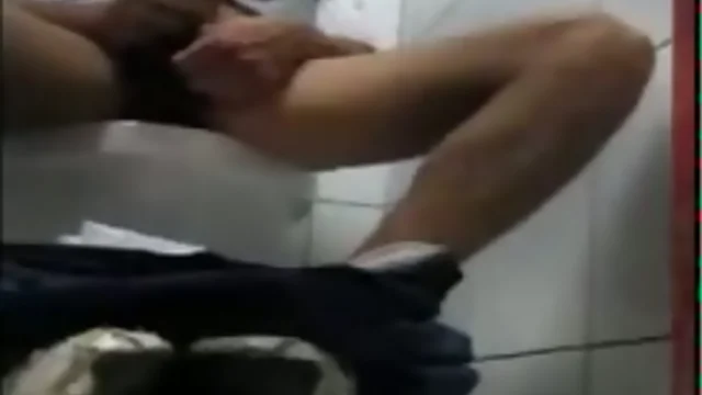 Caught Red-Handed: Man Caught Jerking Off in the Toilet!