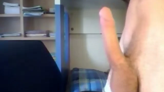 Str8 Italian Teenager With Man-Sized Penis Handjob On Cam