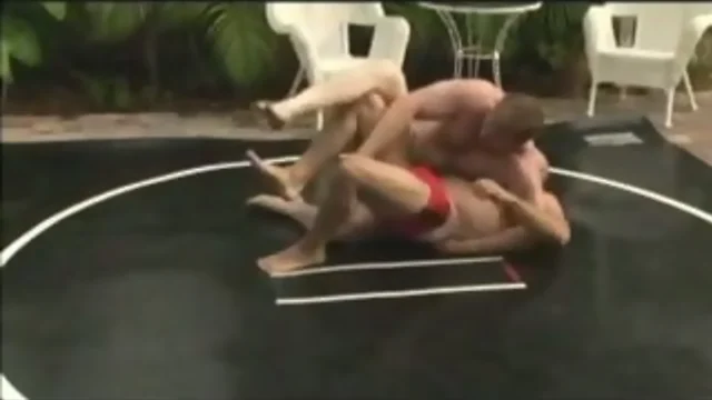 Passionate Poolside Threesome: 3 Hot Guys Wrestling & Loving