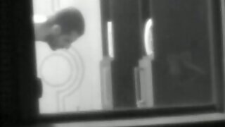 Massive pecker boy caught spycam window voyeur